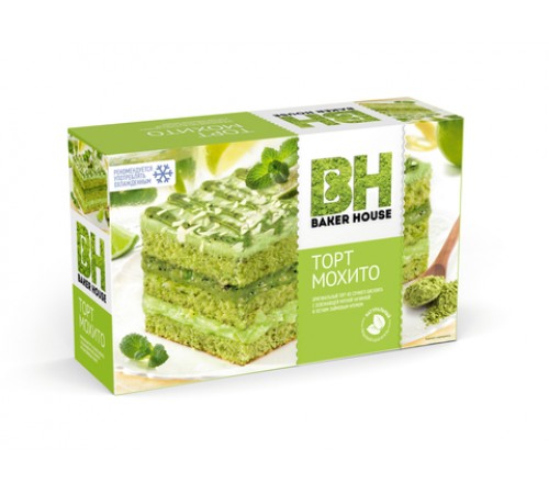 Торт бисквитный Мохито  Baker House 350 гр