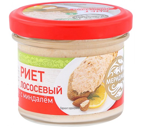 Риет из лосося с миндалем Меридиан 100г