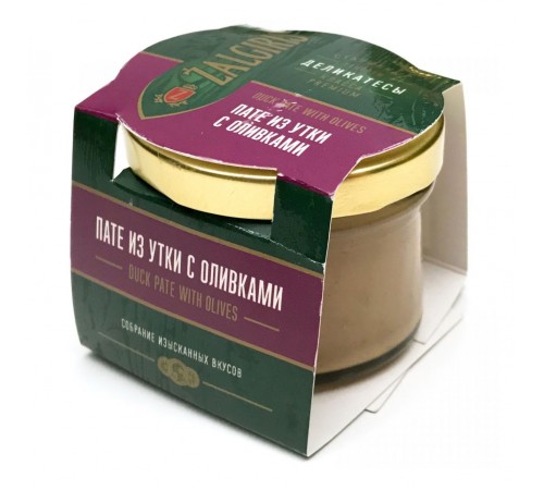 Пате из утки с оливками Zalgiris 85 гр
