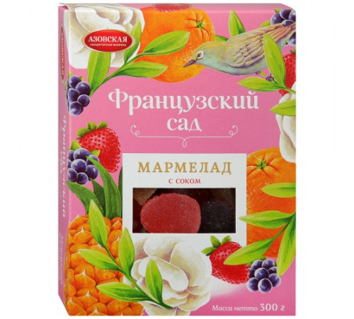 Мармелад Французский сад желейный Азовская КФ 300 гр