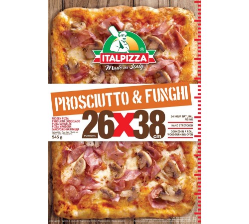 Пицца Ветчина и грибы Италпицца 545гр