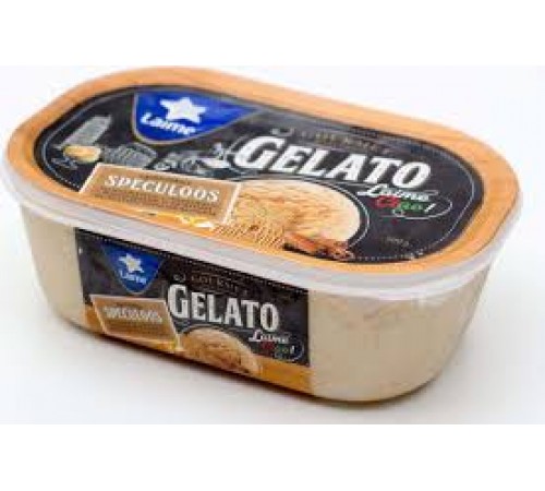 Мороженое  ванильное с бельгийским печеньем Laime 500 гр
