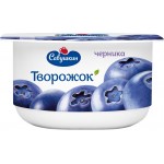 Творожок Черника Савушкин 120гр 3,5%
