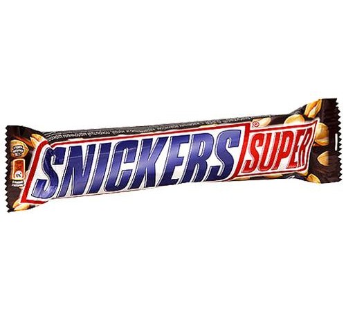 Шоколадный батончик Сникерс Супер 80-95 гр