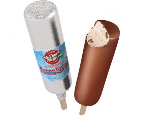 Мороженое Российское пломбир Чистая линия 80 гр
