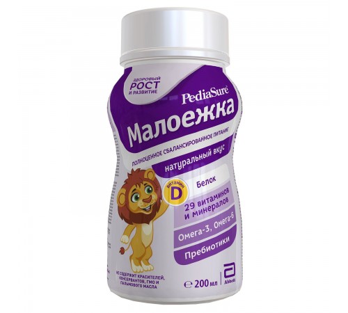 Питание детское Малоежка натуральный PediaSure 200 мл