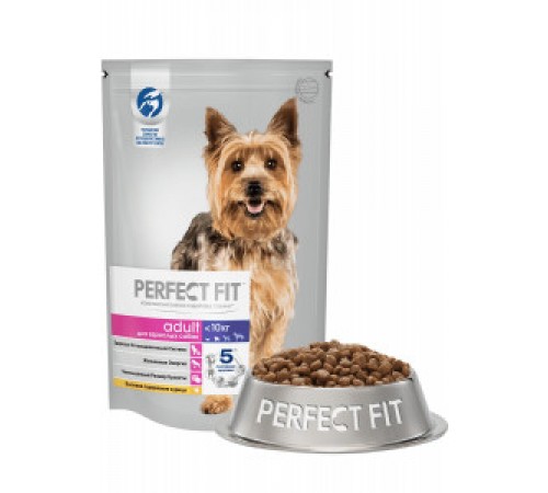 Корм для собак мелких пород курица Perfect Fit 500гр