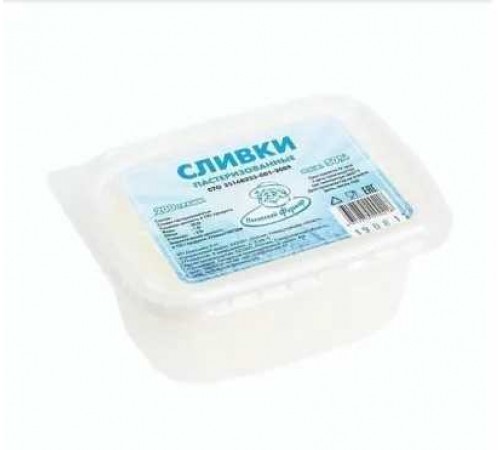 Сливки пастеризованные ПОЛЕВСКОЙ ФЕРМЕР 200 гр 50%
