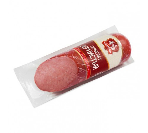 Сервелат Зернистый в/к РомКор 350г
