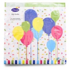 Салфетки бумажные Balloons трехслойные 33 х 33 см Duni 20шт