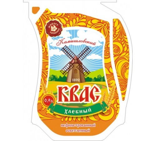 Квас хлебный эколин Камышловский 0,9 л