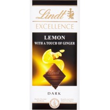 Шоколад темный Лимон-имбирь Lindt Excellence 100 гр