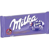 Шоколад молочный с альпийским молоком Милка 100 гр