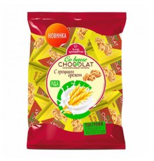 Конфеты мультизлаковые с темной глазурью Шоколатье 135 гр