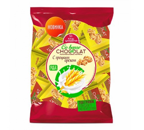 Конфеты мультизлаковые с темной глазурью Шоколатье 135 гр