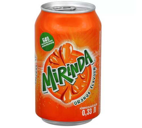 Напиток газ Миринда Апельсин 0,33л жб
