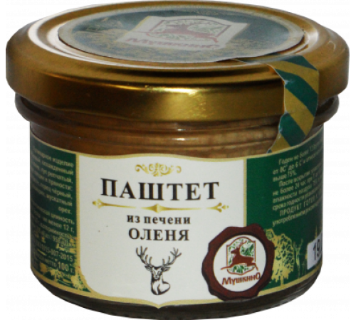 Паштет из печени оленя Мушкино 100гр
