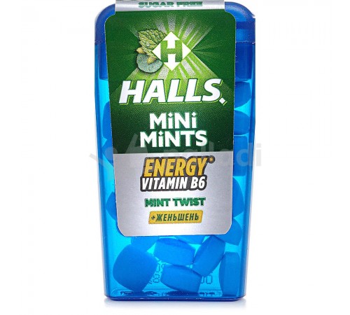 Леденцы мята + женшень Холлс 12,5гр