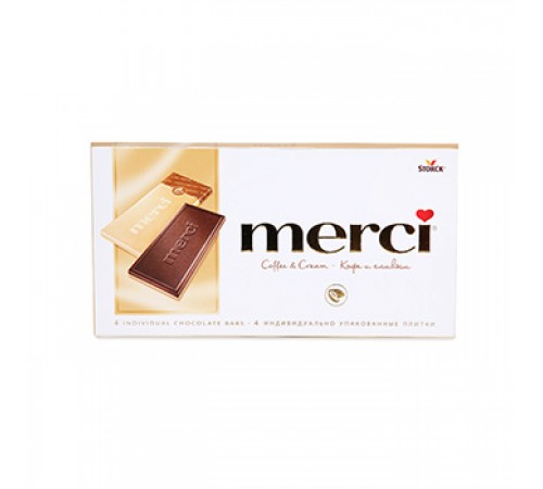 Шоколад Кофе с белым шоколадом Merci 100г