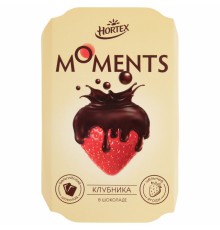 Клубника в темном шоколаде быстрозамороженная Хортекс 100 гр
