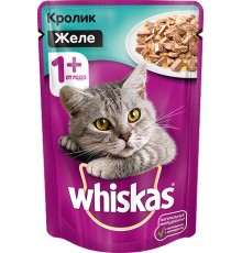 Корм для кошек кролик желе Вискас 85 гр