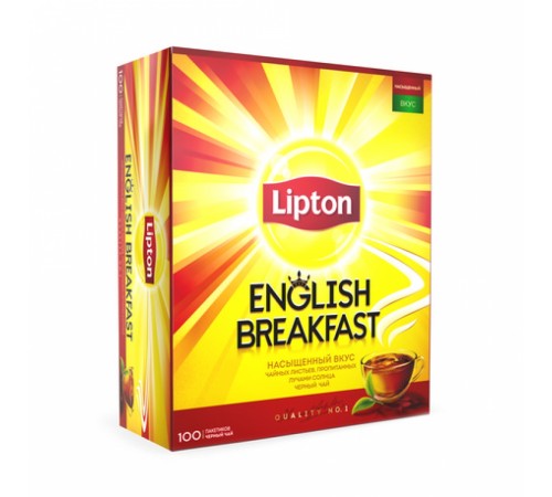Чай черный Липтон  английский завтрак 100п*2г
