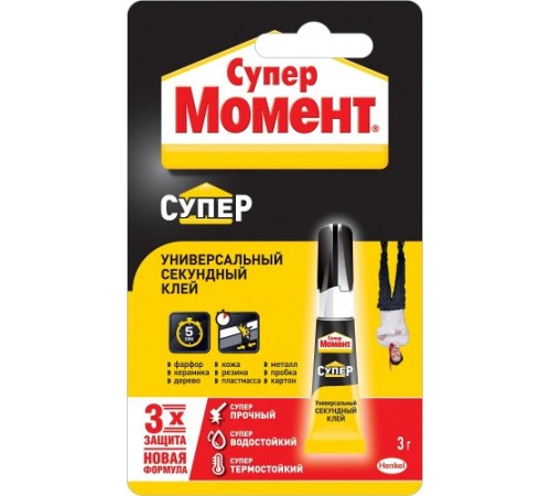 Клей универсальный Супер Момент 3 гр