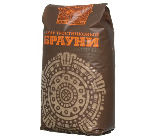 Сахар песок тросниковый коричневый Брауни 900 гр
