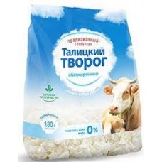 Творог обезжиренный Талицкий 180гр 0 %