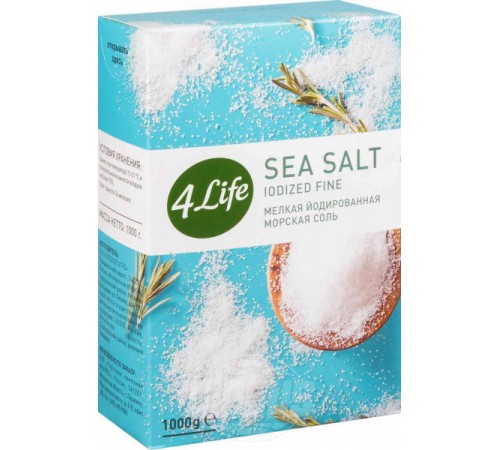 Соль крупная морская 4 Лайф 1 кг
