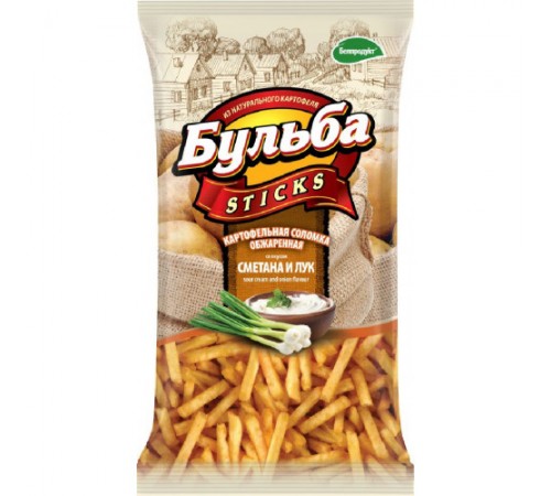 Соломка картофельная Сметана и лук Бульба 75 гр