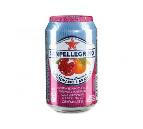 Напиток газ гранат-апельсин 0,33л S.Pellegrino