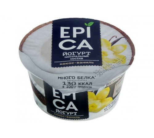 Йогурт Эпика 4,3% 130 гр Кокос-Ваниль
