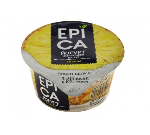 Йогурт Эпика 4,3% 130 гр Ананас
