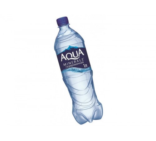 Вода Аква минерале газ. 1 л пэт