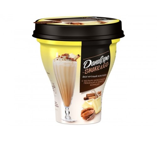 Даниссимо коктейль йогурт 5,2% 260г Белый шок.-Пекан-Корица

