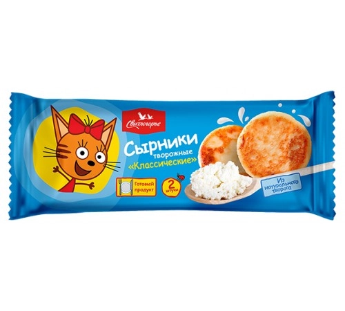 Сырники твороженные классические Три кота Свитлогорье 65 гр Сырники твороженные классические Три кота Свитлогорье 65 гр