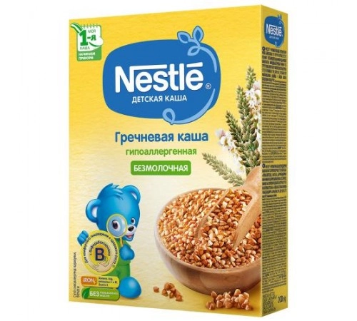 Каша гречневая безмолочная NESTLE 200гр Каша гречневая безмолочная NESTLE 200гр