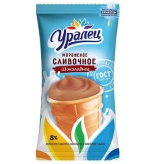 Мороженое Пломбир шоколадный Уралец 70 г
