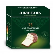 Сыр плавленый копченный №75 Аланталь 195гр