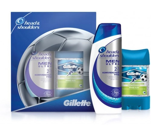 Подарочный набор для мужчин шампунь от перхоти и дезодорант Head&Shoulders 460 г Подарочный набор для мужчин шампунь от перхоти и дезодорант Head&Shoulders 460 г