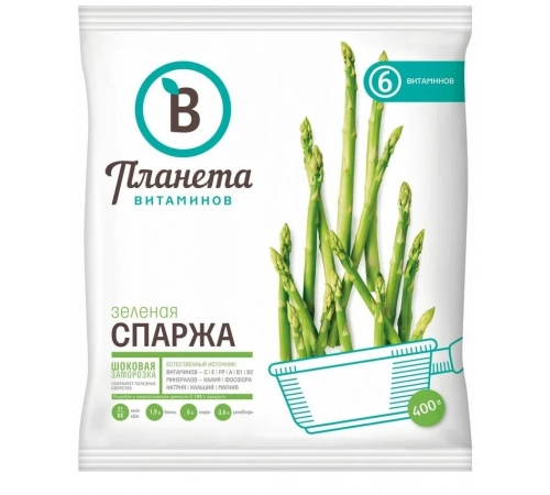Спаржа зеленая Планета витаминов 250гр Спаржа зеленая Планета витаминов 250гр