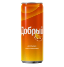 Напиток газированный Апельсин Добрый 0,33л