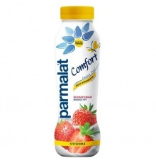 Биойогурт питьевой Комфорт Клубника безлактозный Parmalat 290 г 1,5%