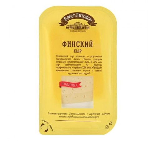 Сыр Финский нарезка Брест-Литовск 150г 35% Сыр Финский нарезка Брест-Литовск 150г 35%