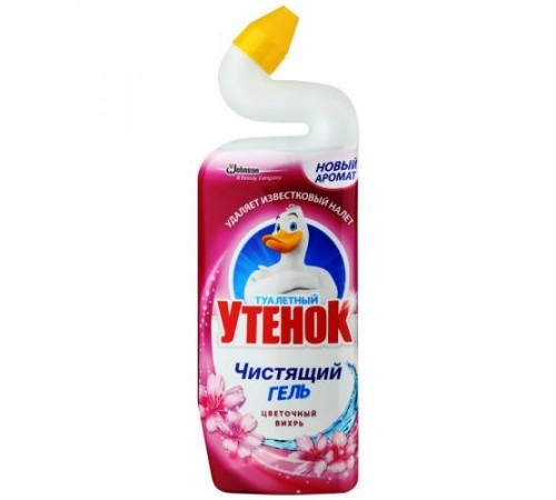Средство чистящее для унитаза Цветочный вихрь Туалетный утенок 750 мл Средство чистящее для унитаза Цветочный вихрь Туалетный утенок 750 мл