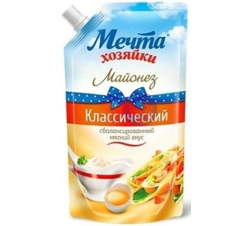 Майонез классический Мечта Хозяйки 400 мл 55% Майонез классический Мечта Хозяйки 400 мл 55%