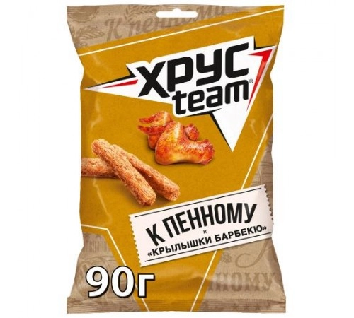 Сухарики К Пенному Куриные крылышки барбекю Хрустим 90г