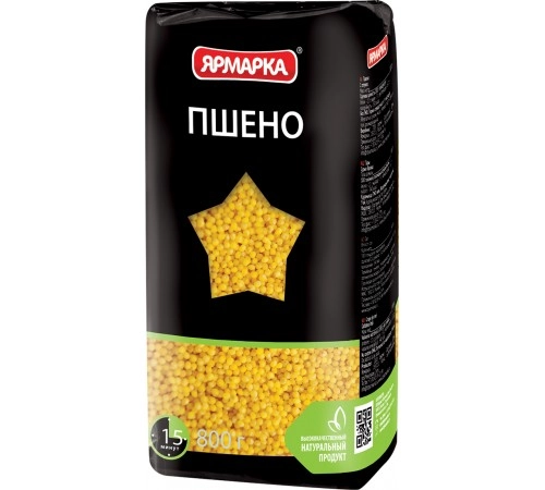 Крупа Пшено Ярмарка 800г Крупа Пшено Ярмарка 800г