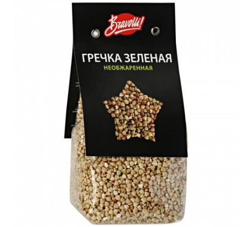 Греча зеленая BRAVOLLI 350г Греча зеленая BRAVOLLI 350г
